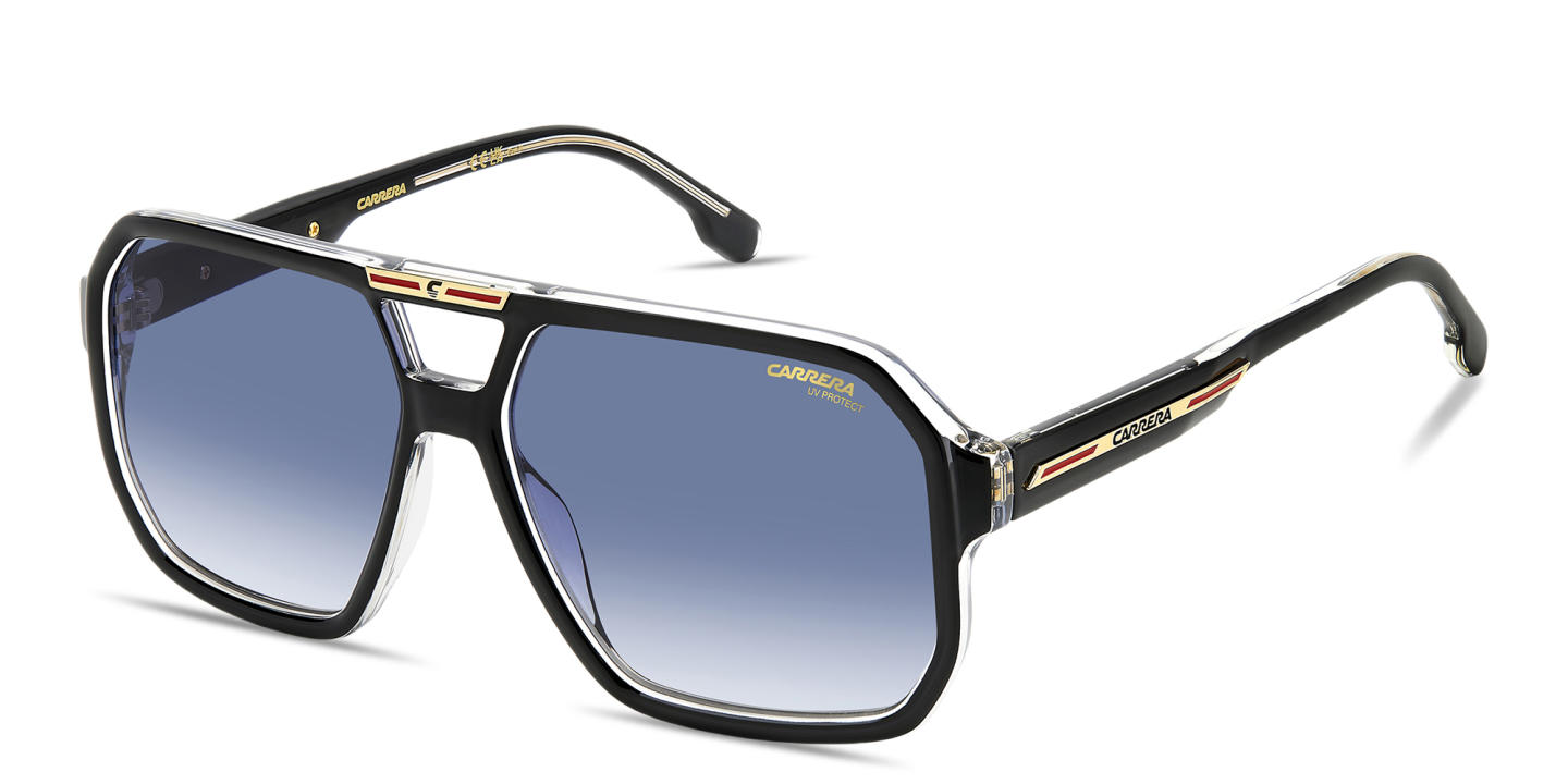 Shop Carrera Victory C Aviator Sunglasses in Black Crystal online.