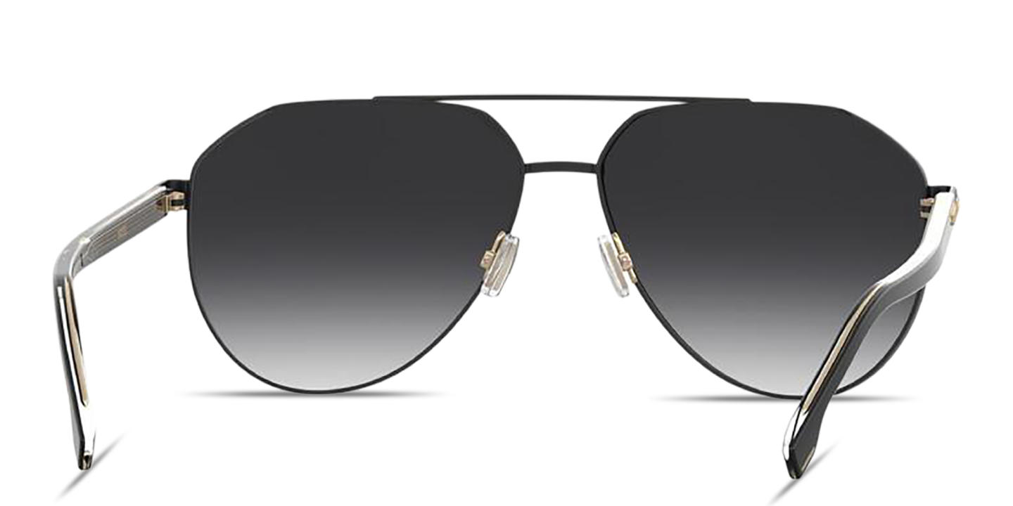 Hugo Boss Logo Lettering Pilot Sunglasses in Brown Palladium – Product Photo 3