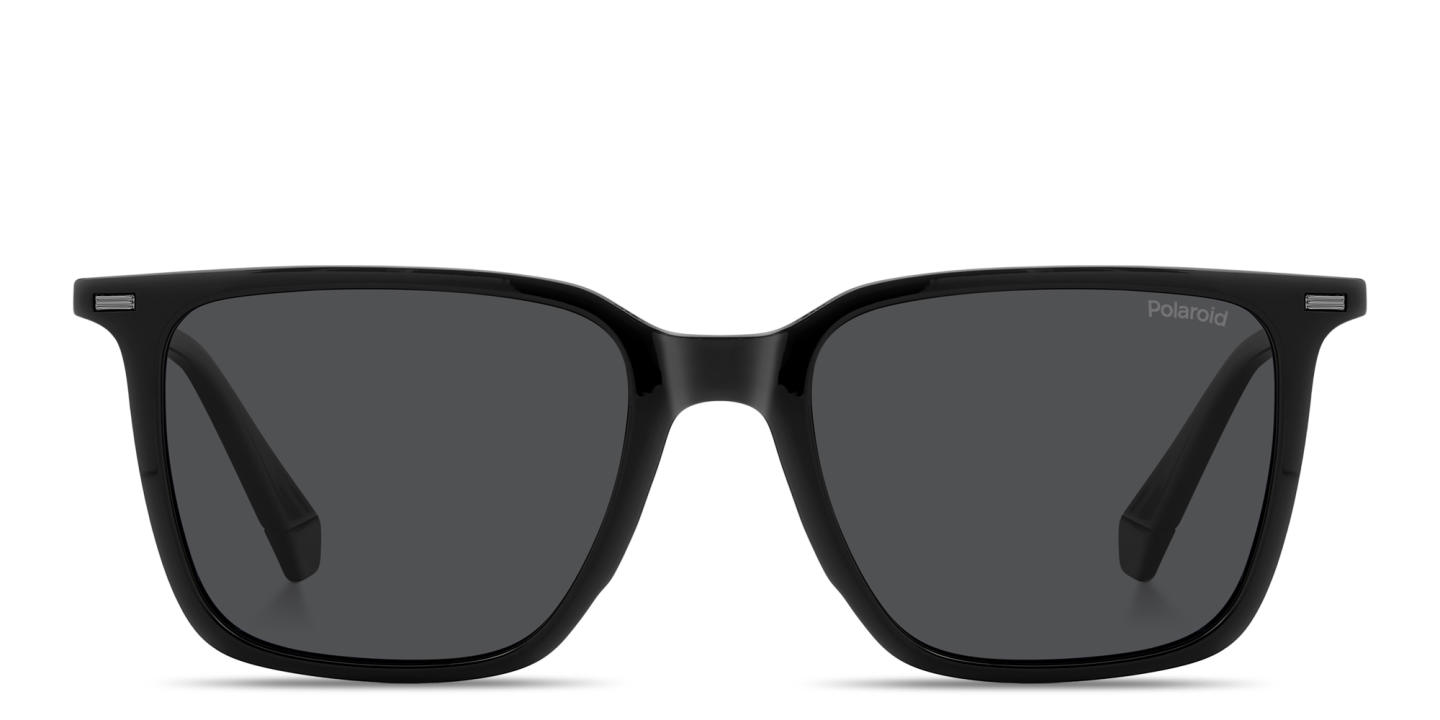 Polaroid Logo Signature Square Sunglasses in Black – Product Photo 0