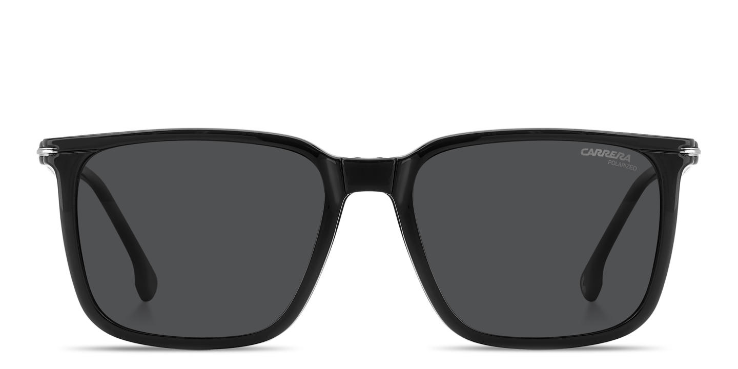 Shop Carrera Clip-On Rectangle Eyeglasses in Black online.