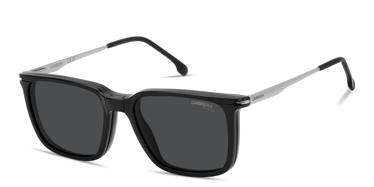 Shop Carrera Clip-On Rectangle Eyeglasses in Black online.