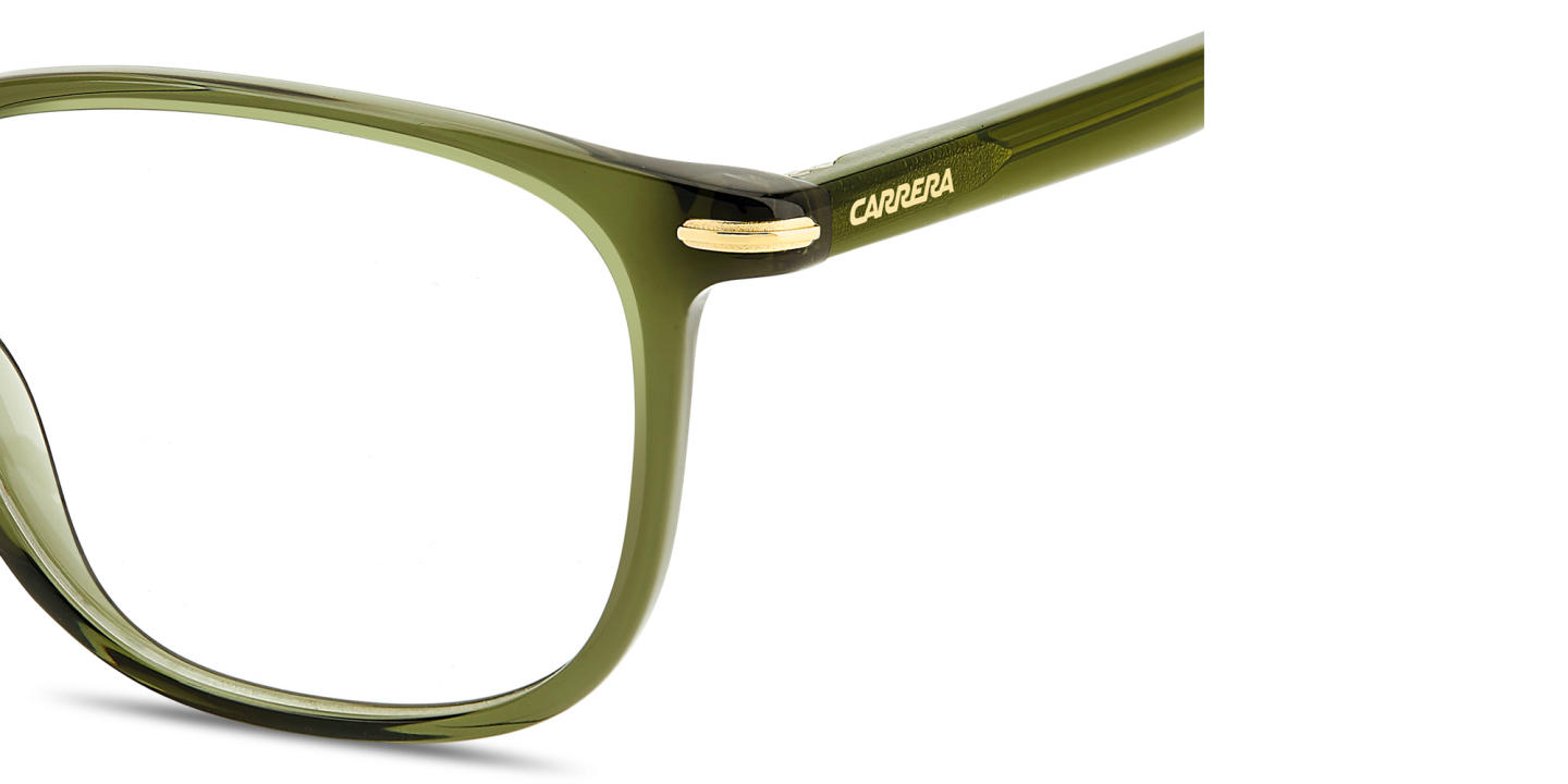 Shop Carrera Logo Signature Rectangle Eyeglasses in Military Green online.