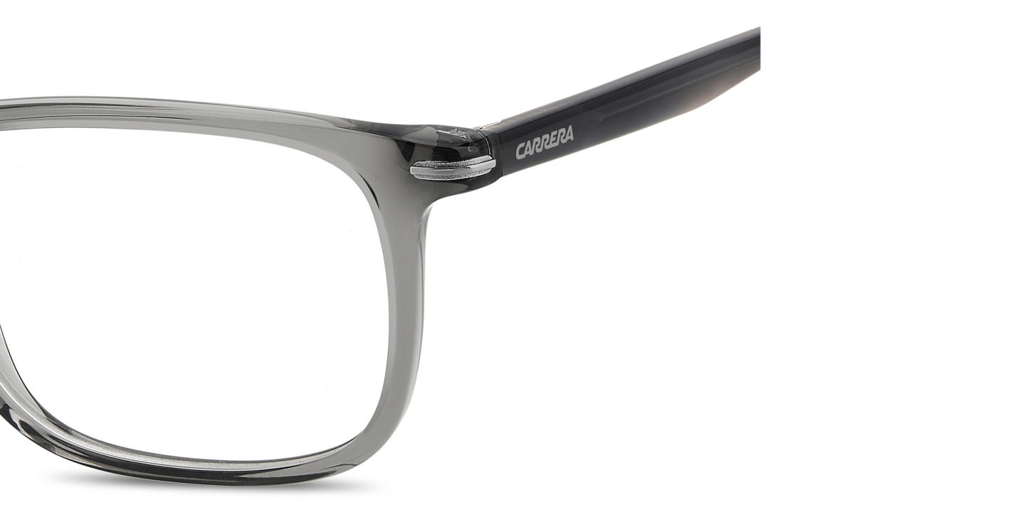 Shop Carrera Logo Print Rectangle Eyeglasses in Brown online.