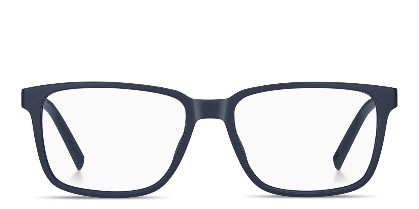 Tommy Hilfiger Logo Rectangle Eyeglasses in Dark Blue – Product Photo 0
