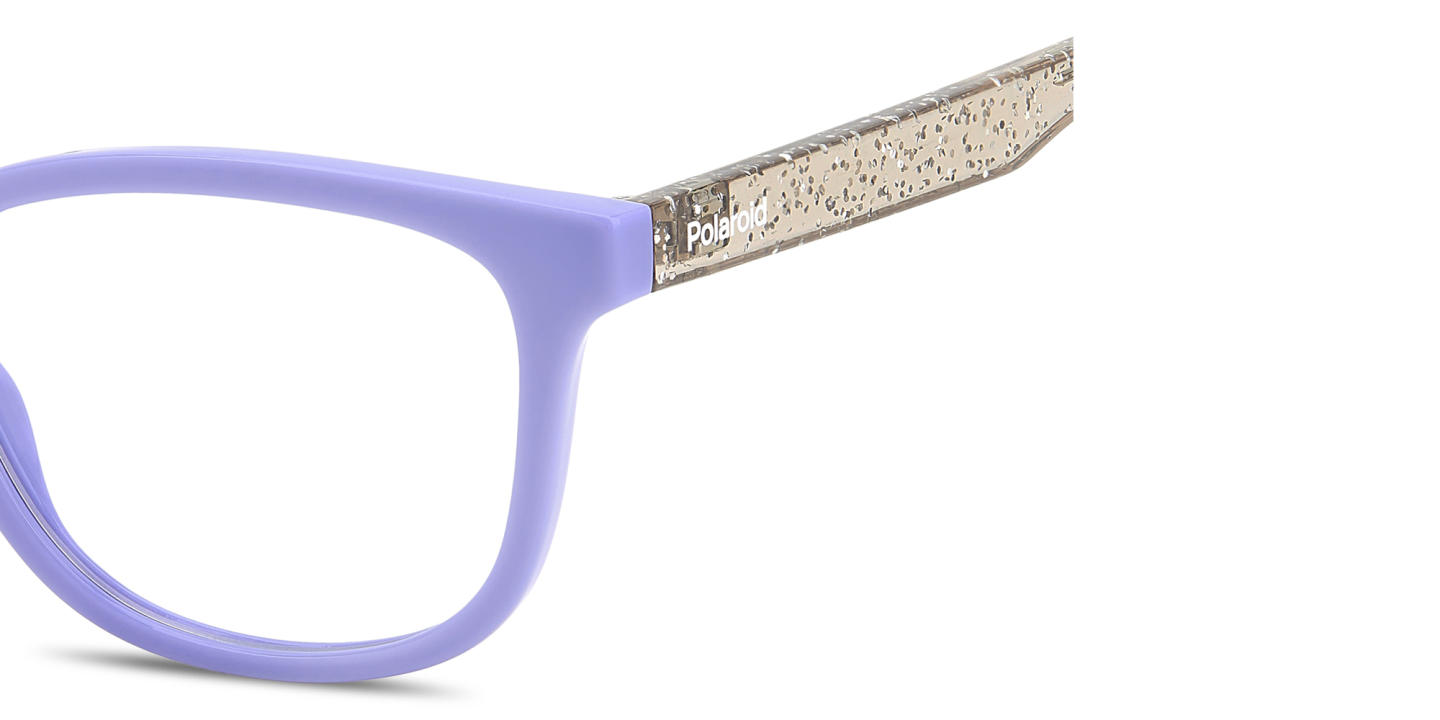 Shop Polaroid Kids Rectangle Eyeglasses in Violet online.
