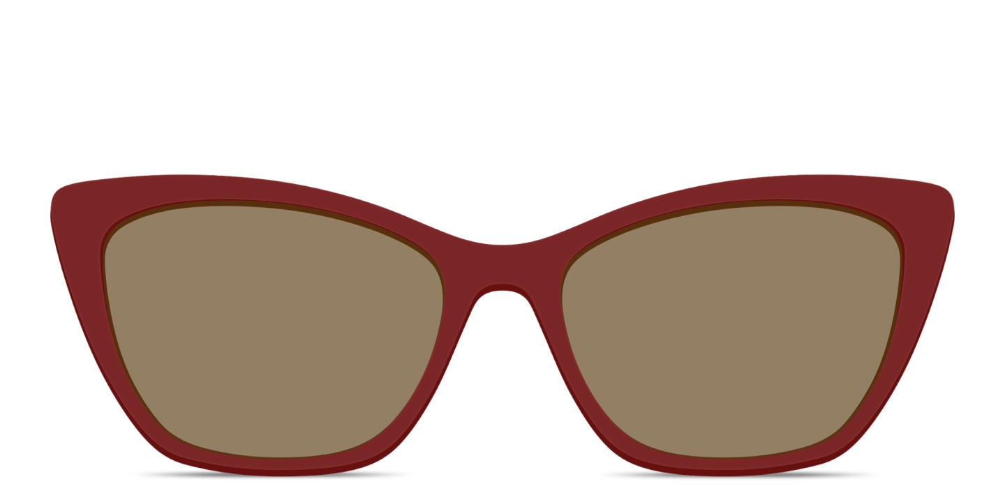Shop Pair Eyewear The Wanda Sun Top in Burgundy online.