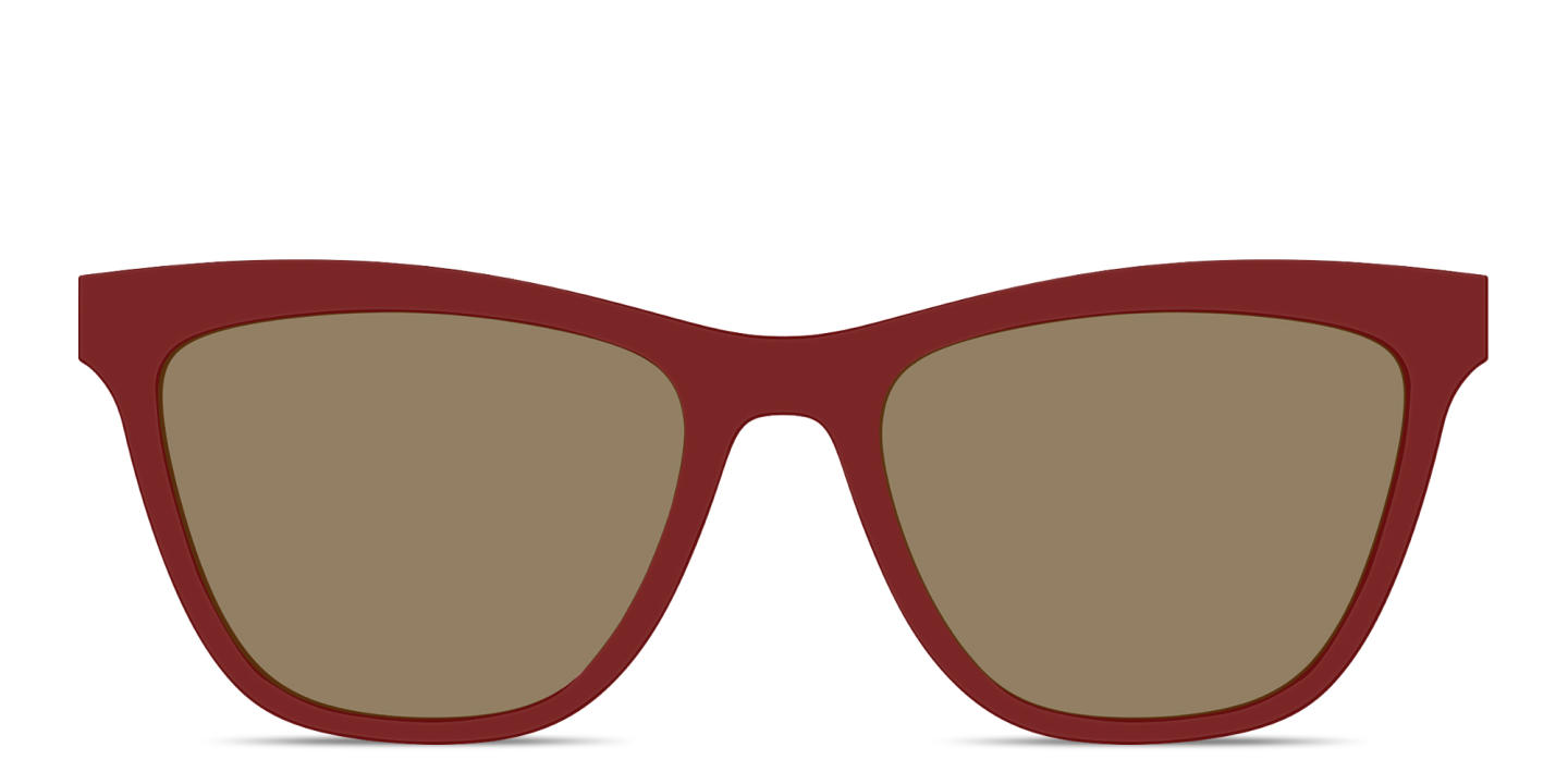 Shop Pair Eyewear The Harper Sun Top in Burgundy online.