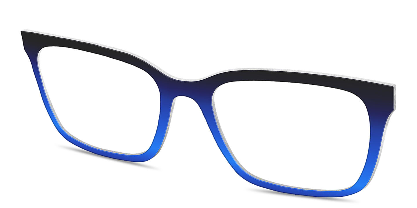 Shop Pair Eyewear The Larkin Top in Black Blueberry Gradient online.