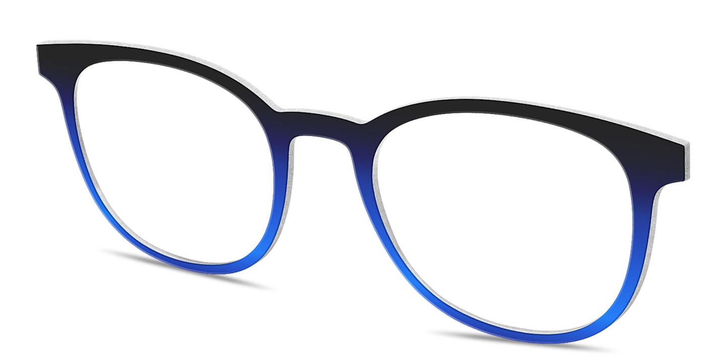 Shop Pair Eyewear The Reese Top in Black Blueberry Gradient online.