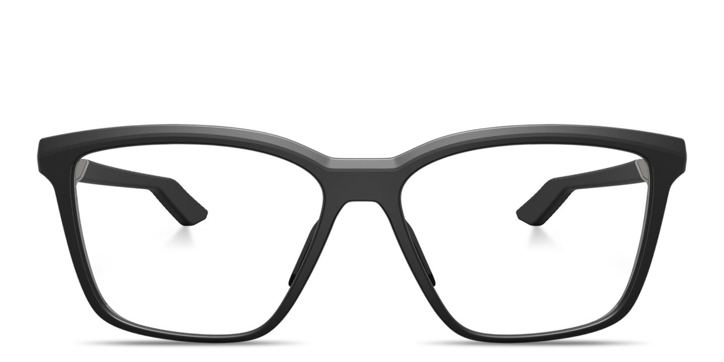 Shop Oakley Enigma Mass Unisex Square Eyeglasses in Black online.