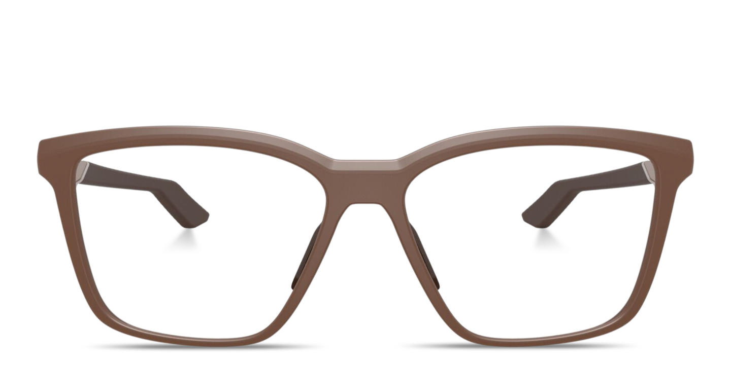 Shop Oakley Enigma Mass Unisex Square Eyeglasses in Mahogany online.
