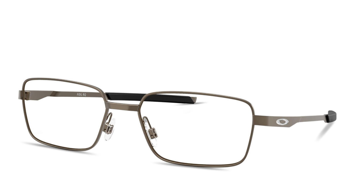 Shop Oakley Foil RQ Rectangle Eyeglasses in Pewter online.