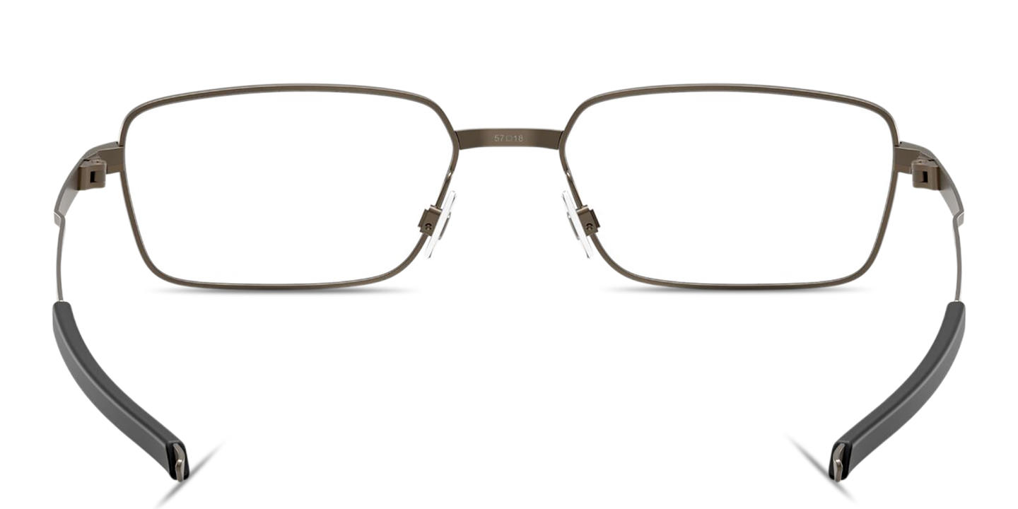Shop Oakley Foil RQ Rectangle Eyeglasses in Pewter online.