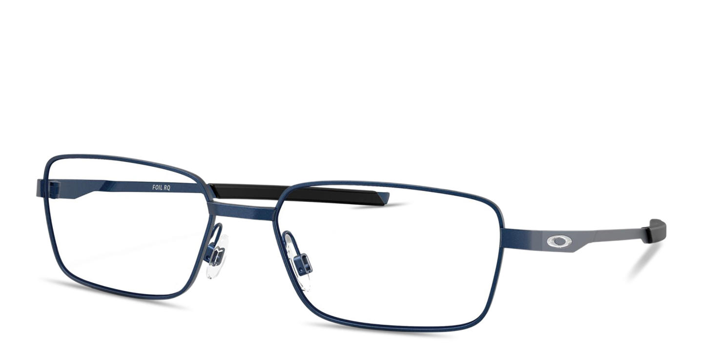Oakley Foil RQ Rectangle Eyeglasses in Midnight Blue – Product Photo 1