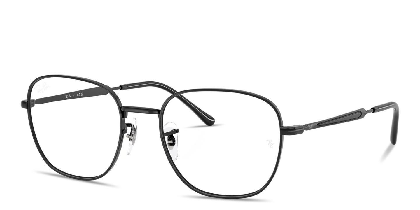 Shop Ray-Ban Optics Unisex Square Eyeglasses in Black online.