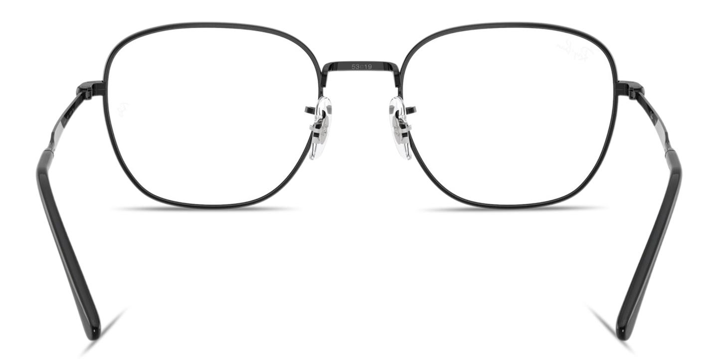 Shop Ray-Ban Optics Unisex Square Eyeglasses in Black online.