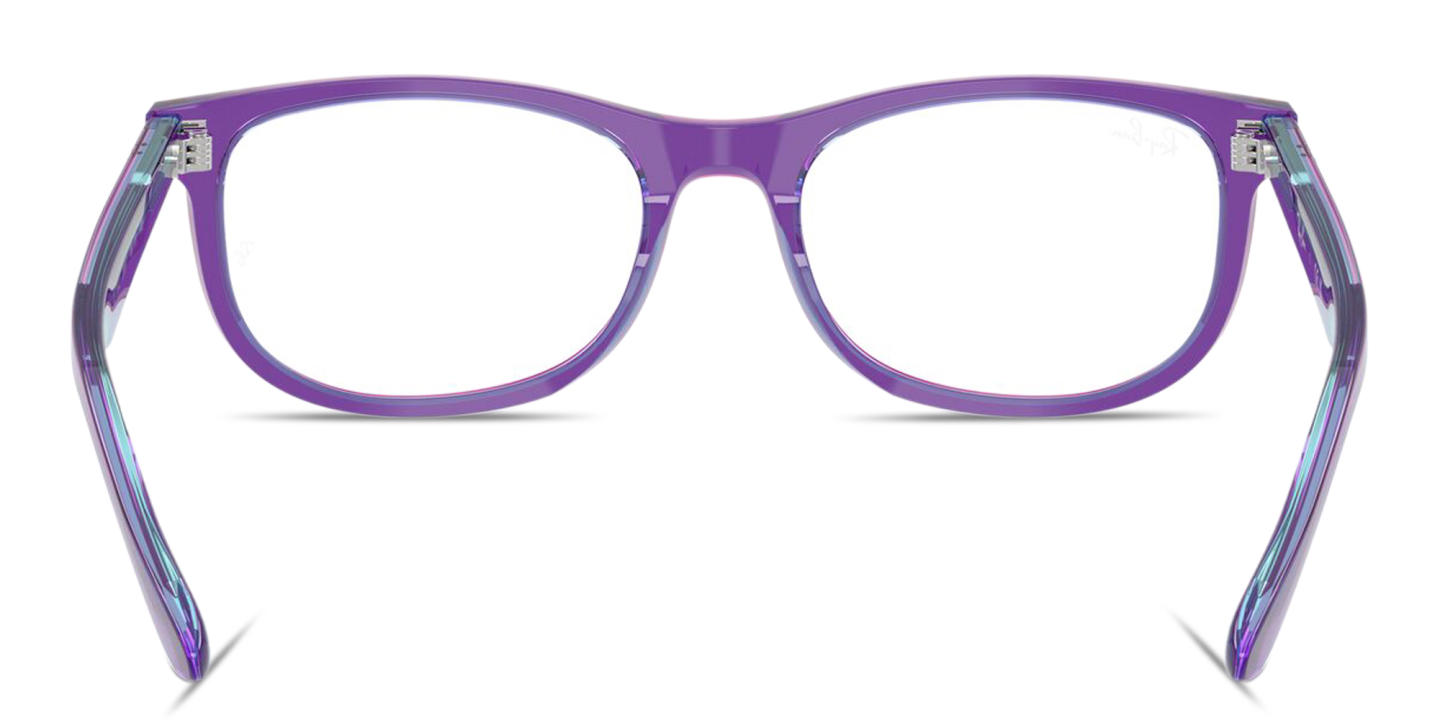 Shop Ray-Ban Junior Optics Kids Pillow Eyeglasses in Transparent Violet online.