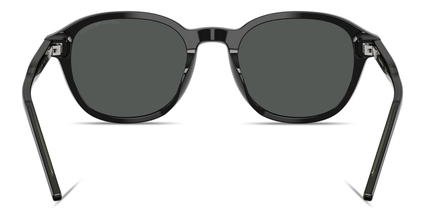 Emporio Armani Embossed Eagle Logo Panthos Sunglasses in Black – Product Photo 3