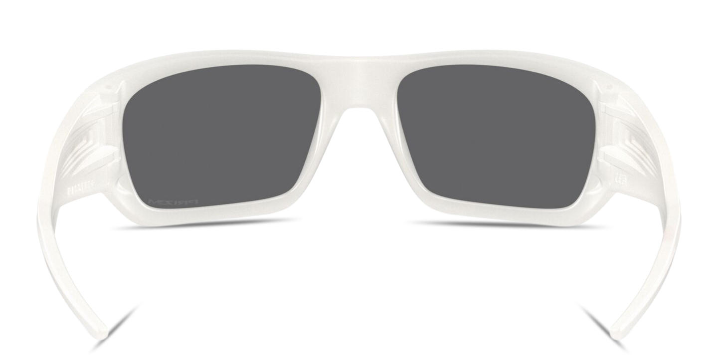 Shop Oakley Masseter Rectangle Sunglasses in White online.