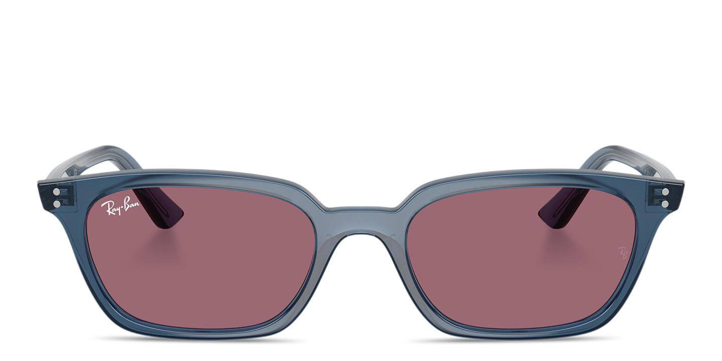 Shop Ray-Ban Zaya Unisex Pillow Sunglasses in Blue online.
