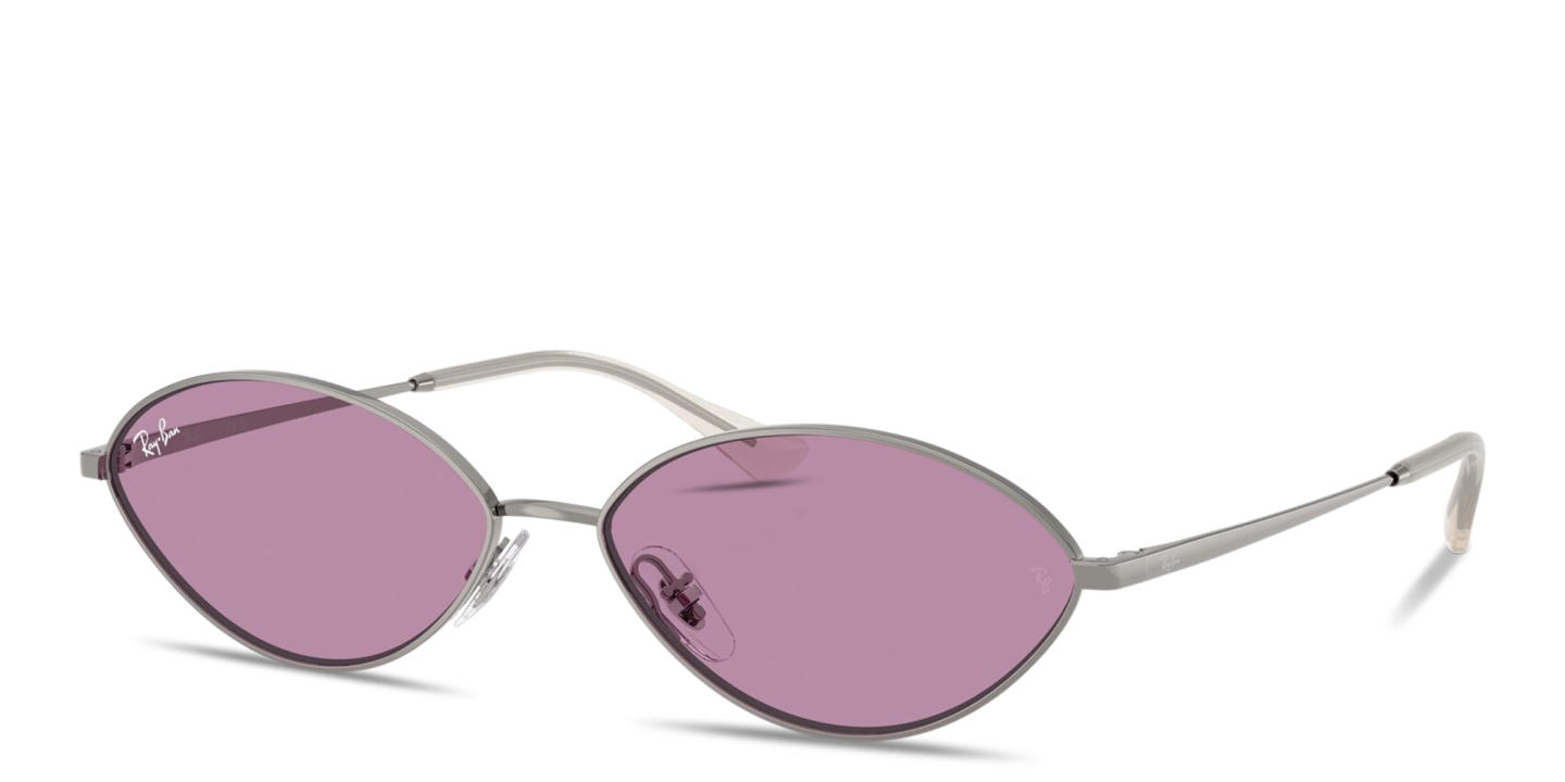 Ray-Ban Kai Unisex Oval Sunglasses in Gunmetal – Product Photo 1