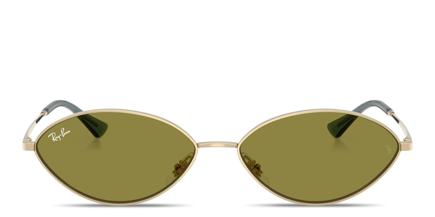 Shop Ray-Ban Kai Unisex Oval Sunglasses in Pale Gold online.