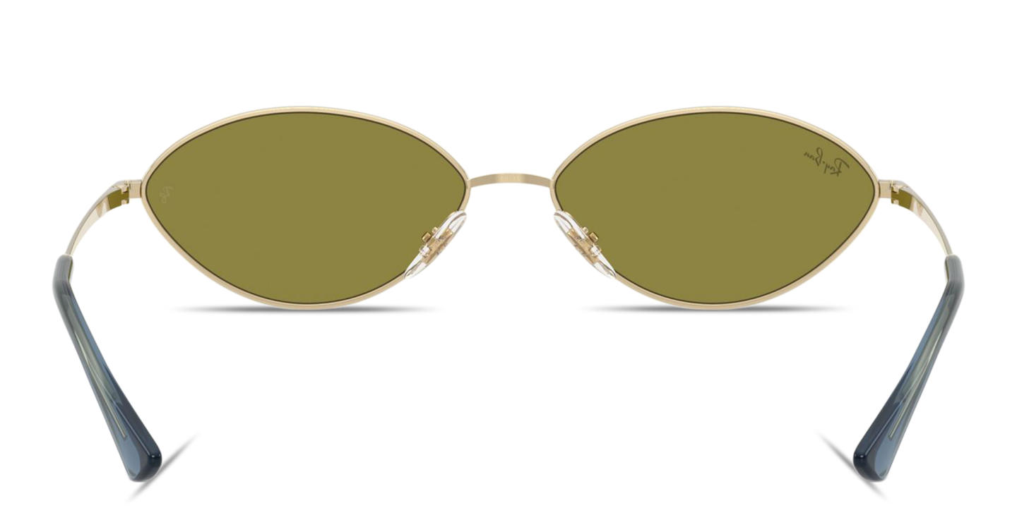 Ray-Ban Kai Unisex Oval Sunglasses in Pale Gold – Product Photo 3