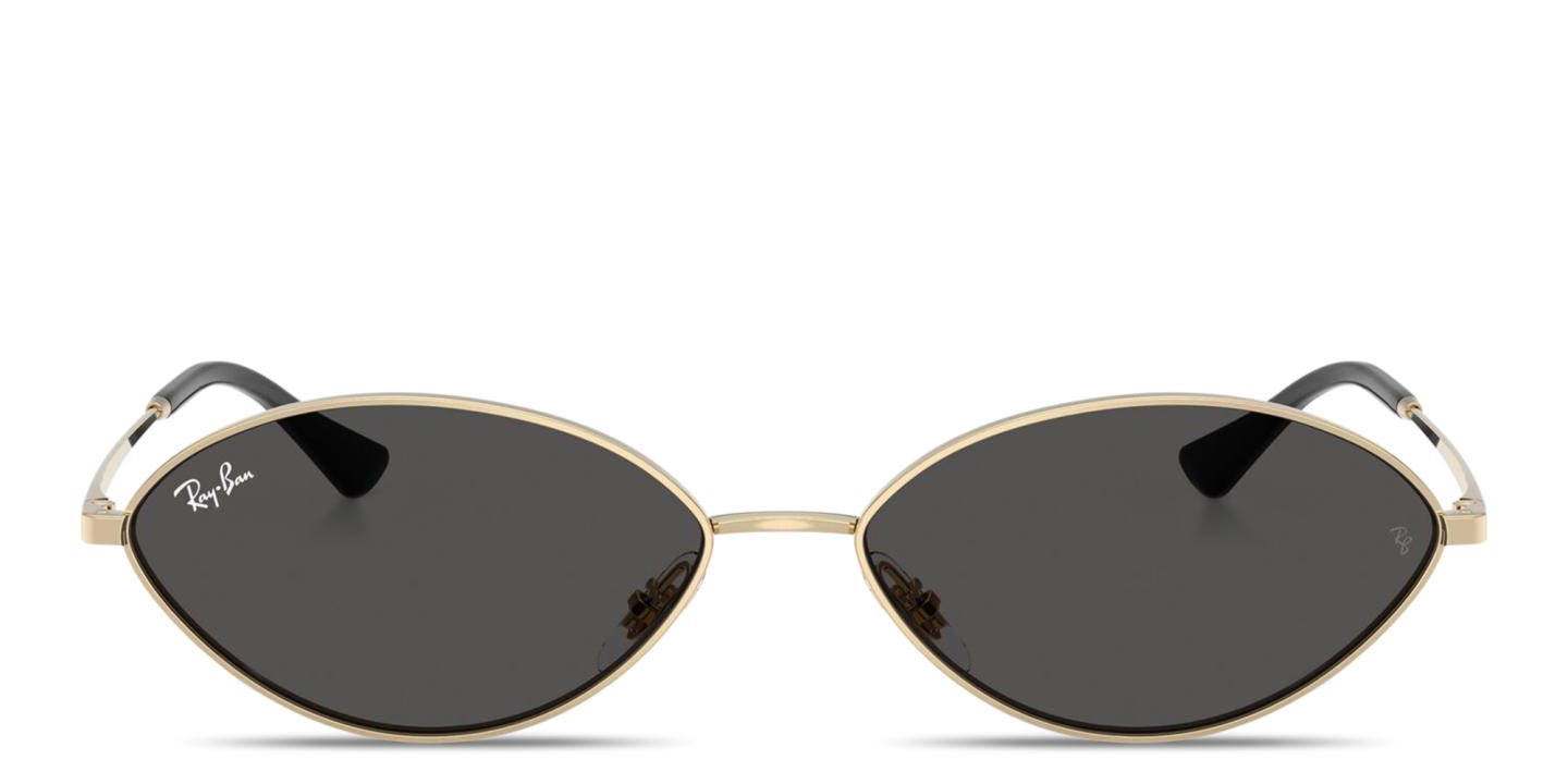Shop Ray-Ban Kai Unisex Oval Sunglasses in Gold online.