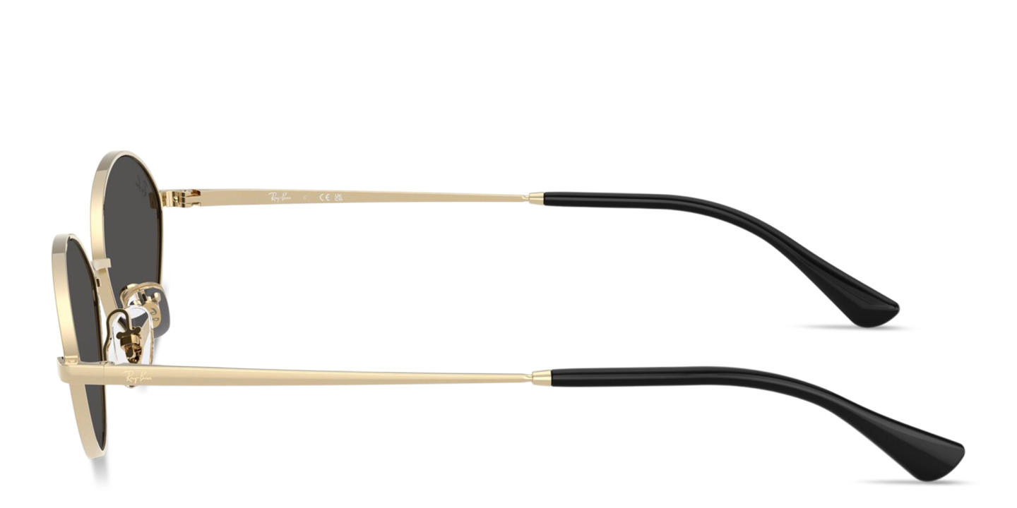 Shop Ray-Ban Kai Unisex Oval Sunglasses in Gold online.