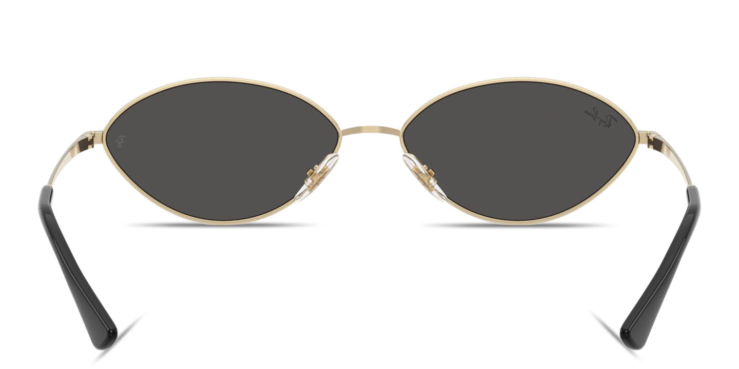 Shop Ray-Ban Kai Unisex Oval Sunglasses in Gold online.
