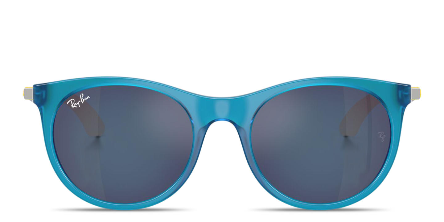 Shop Ray-Ban Junior Kids Panthos Sunglasses in Blue online.