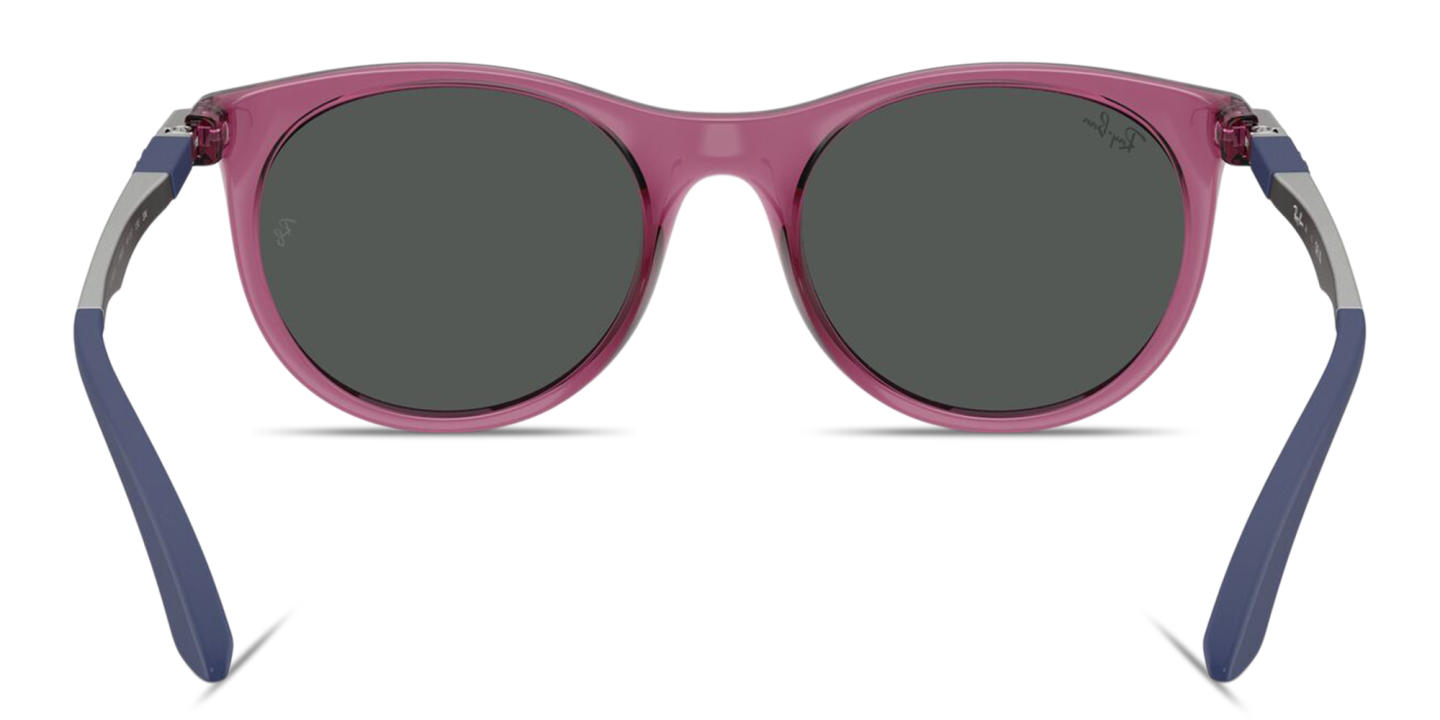 Ray-Ban Junior Kids Panthos Sunglasses in Transparent Violet – Product Photo 3
