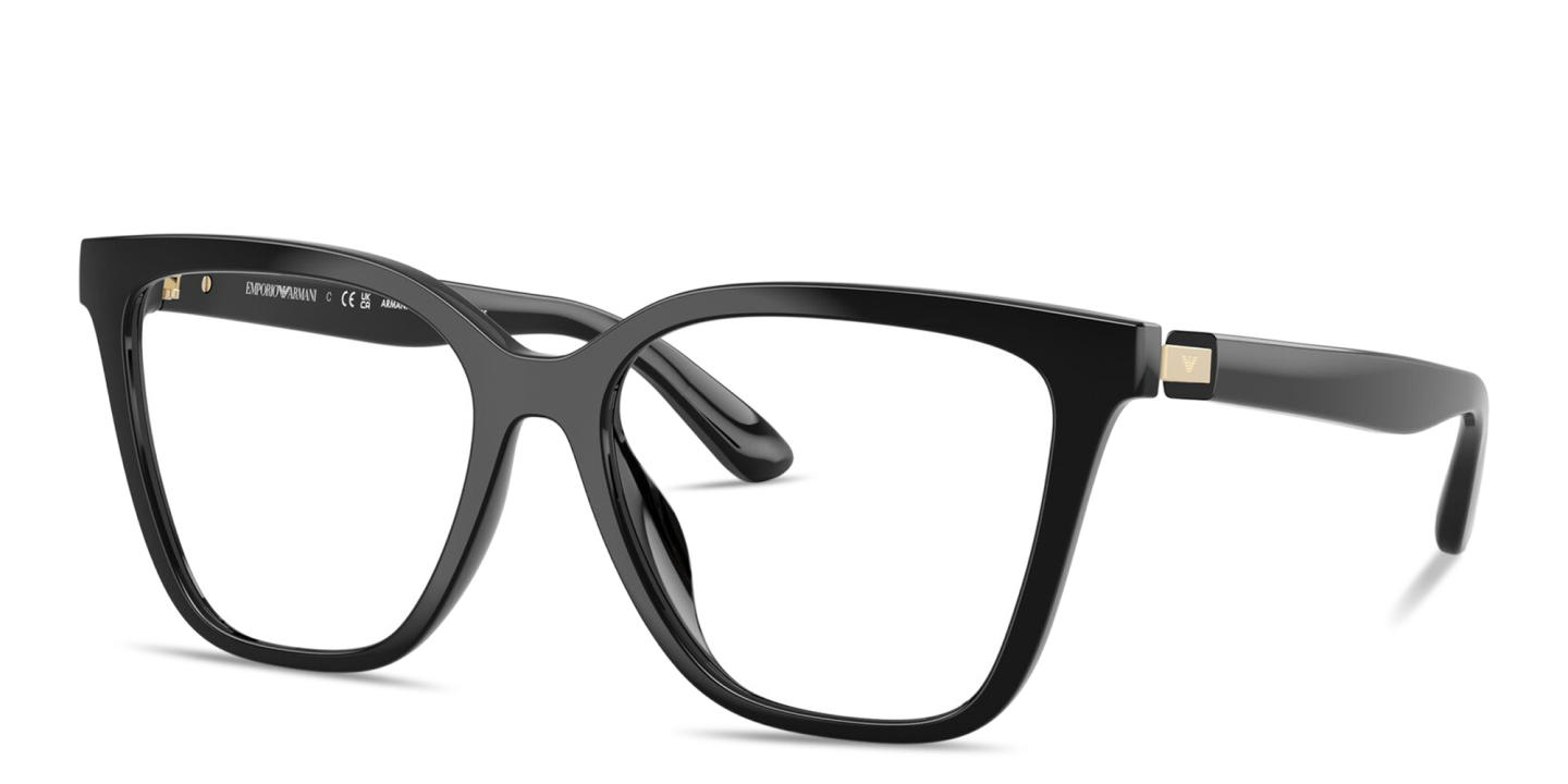 Emporio Armani Eagle Logo Cat-Eye Sunglasses in Black – Product Photo 1