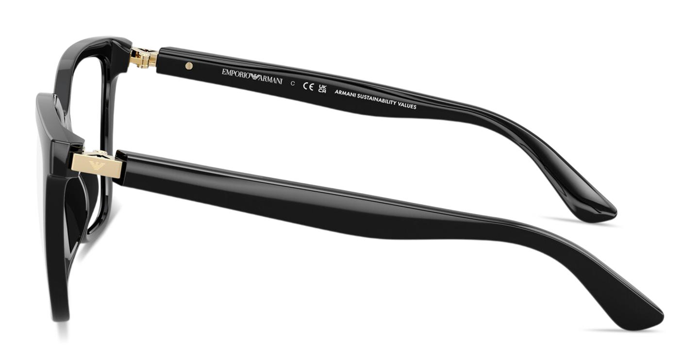 Emporio Armani Eagle Logo Cat-Eye Sunglasses in Black – Product Photo 2