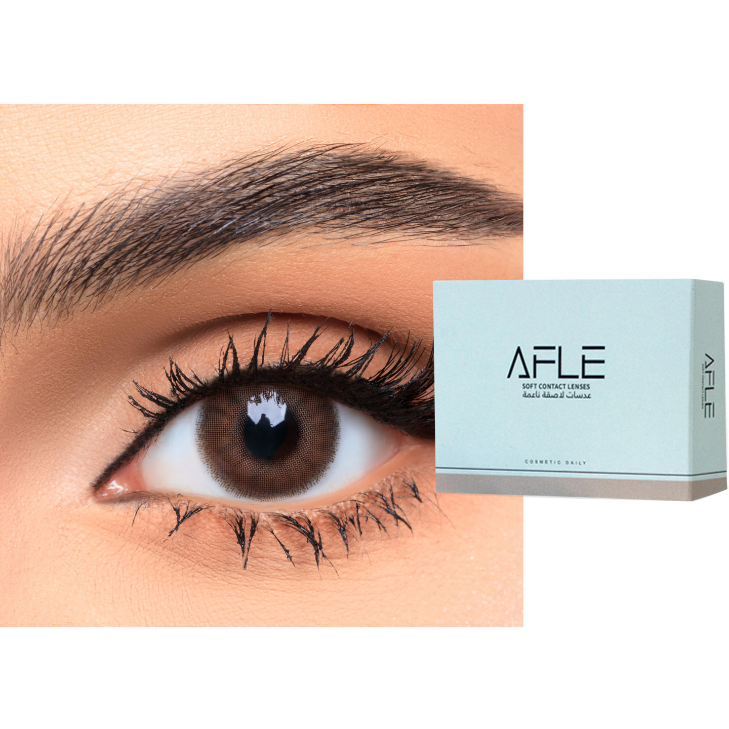 AFLE 1-Day Color Contact Lenses in Blonde – Product Photo 2