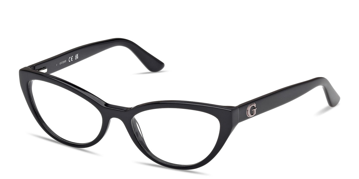 Shop Guess G Motif Cat-Eye Eyeglasses in Black online.