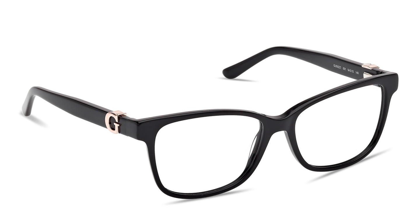 Guess G Motif Rectangle Eyeglasses in Black – Product Photo 1