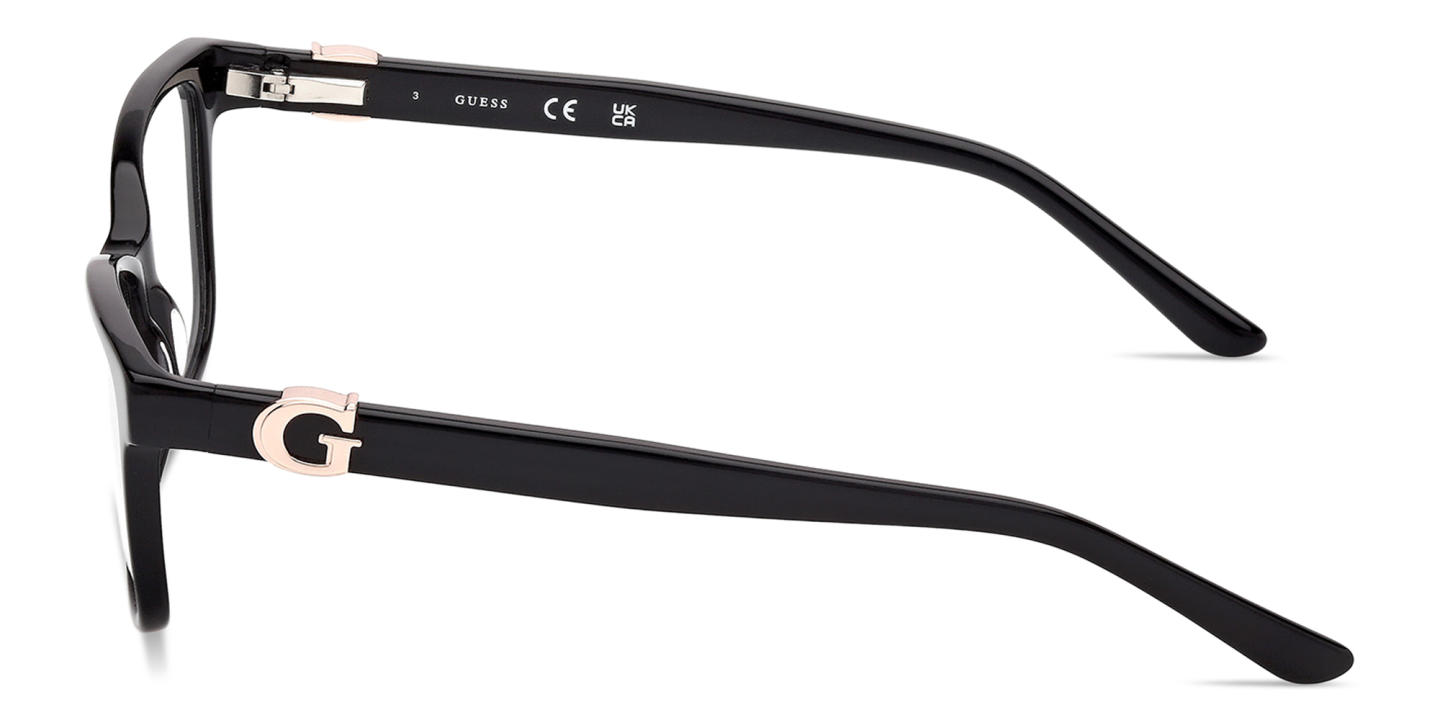 Guess G Motif Rectangle Eyeglasses in Black – Product Photo 2