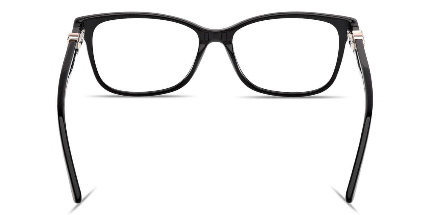 Guess G Motif Rectangle Eyeglasses in Black – Product Photo 3