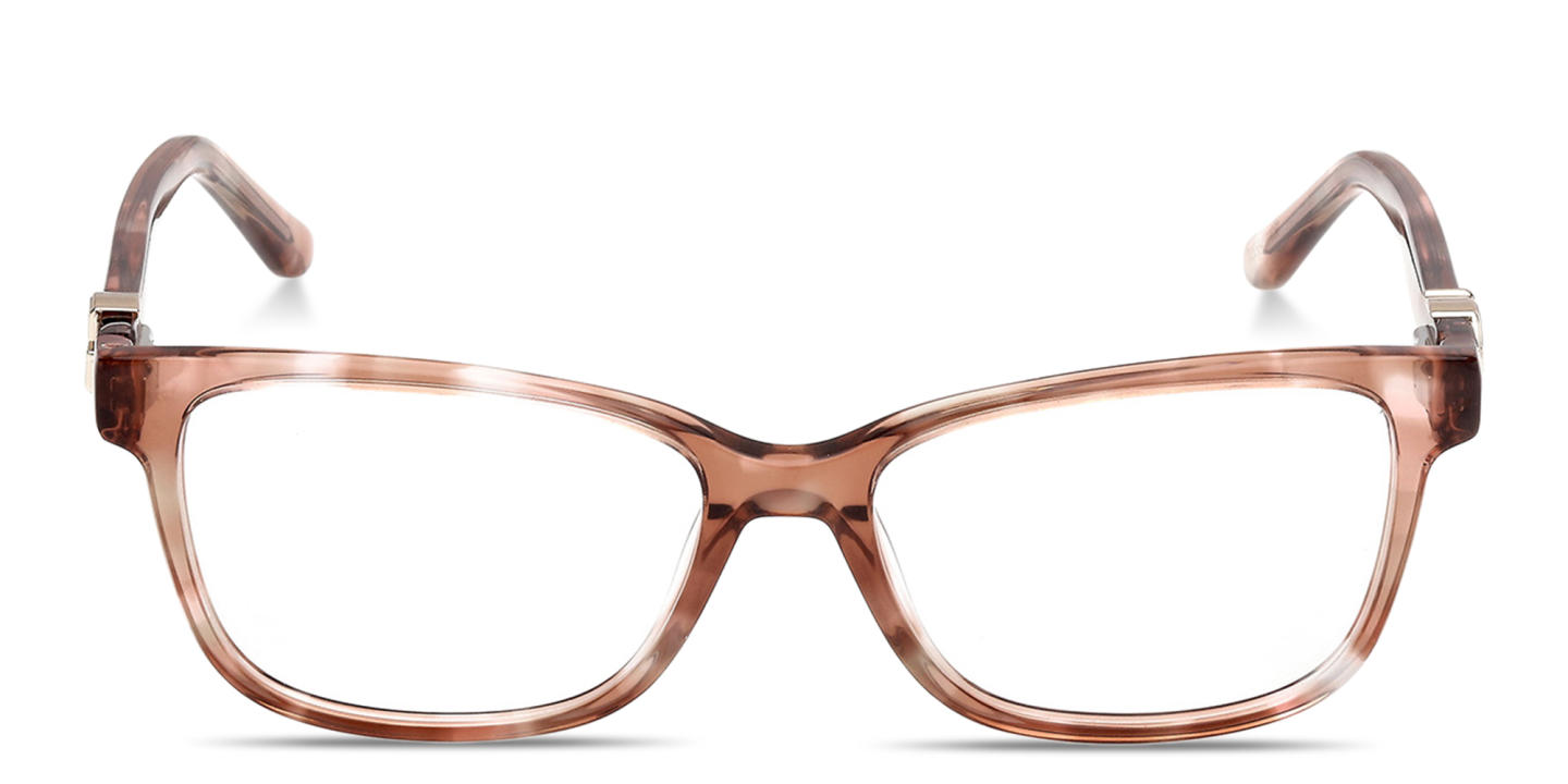 Guess G Motif Rectangle Eyeglasses in Beige – Product Photo 0
