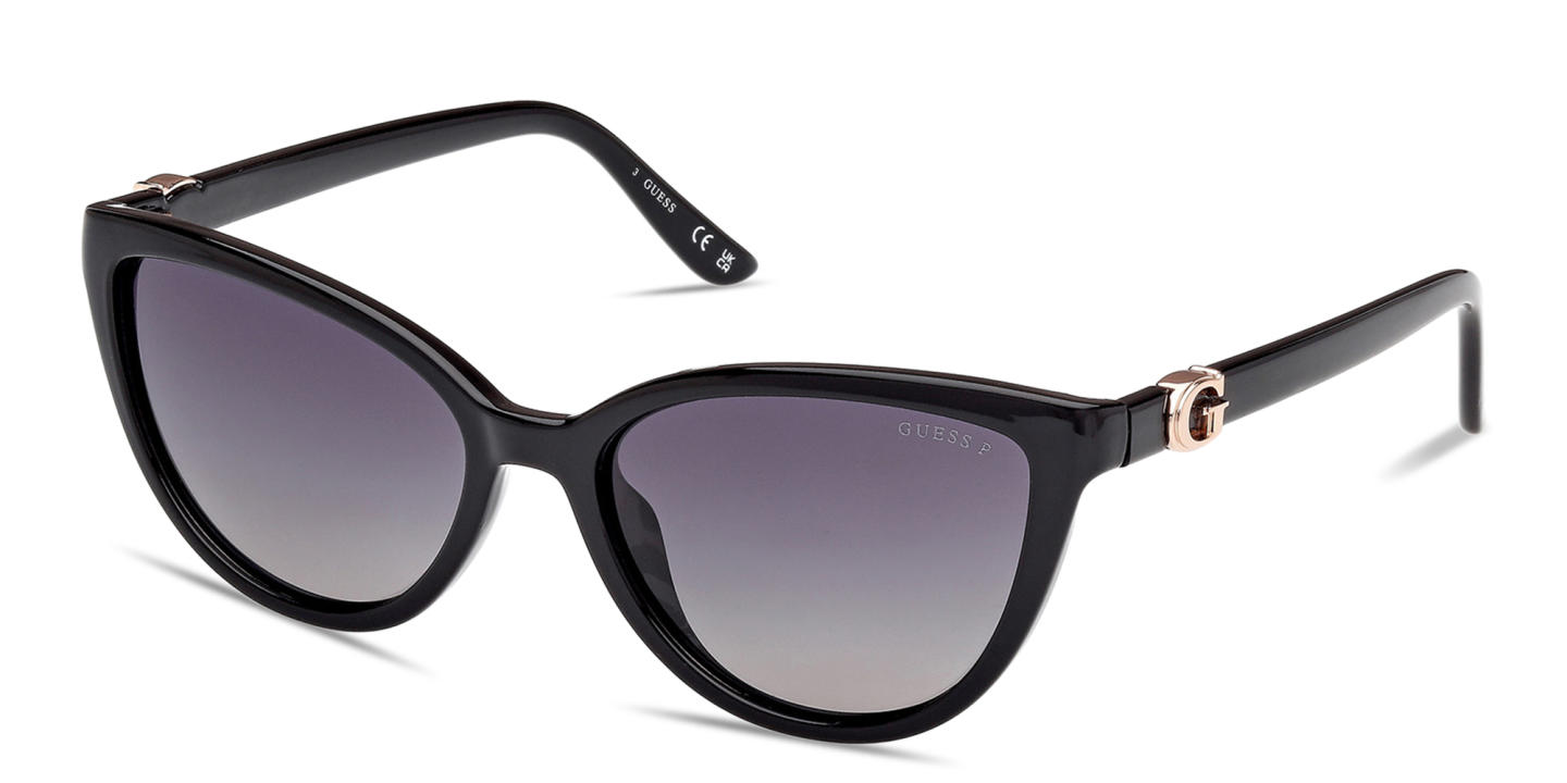 Shop Guess G Logo Cat-Eye Sunglasses in Black online.