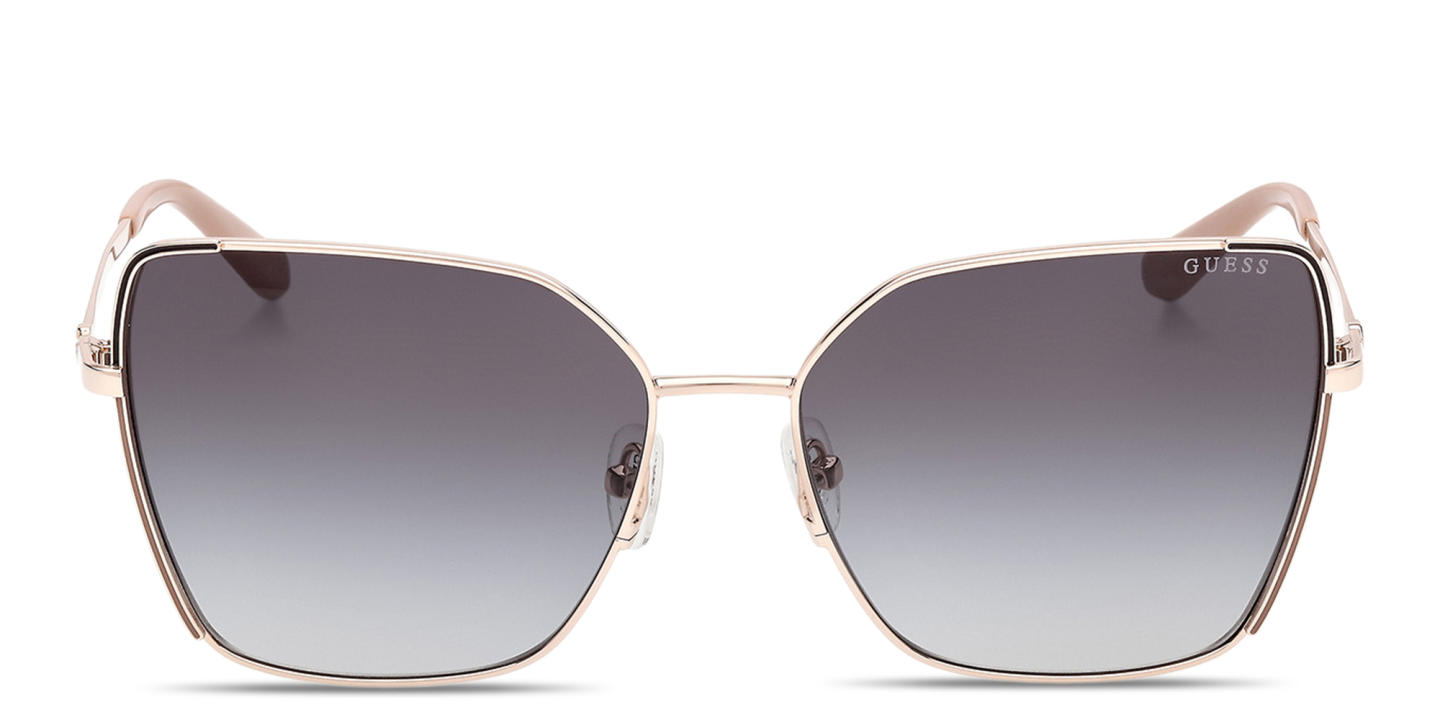 Shop Guess G Logo Butterfly Sunglasses in Gold online.