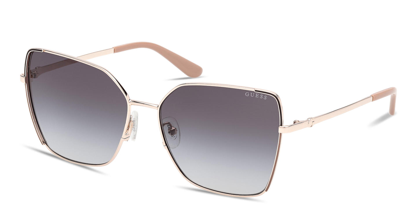 Shop Guess G Logo Butterfly Sunglasses in Gold online.