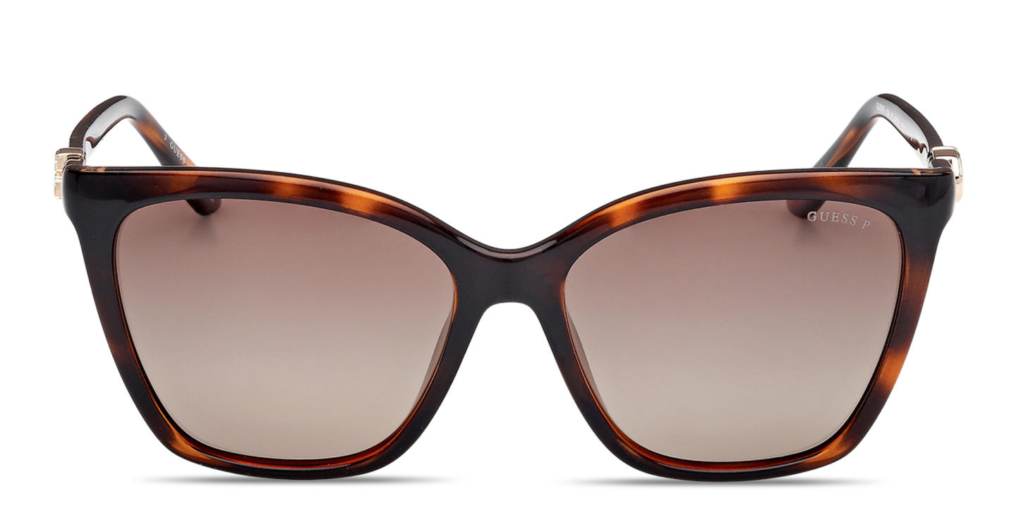 Shop Guess G Logo Square Sunglasses in Havana online.
