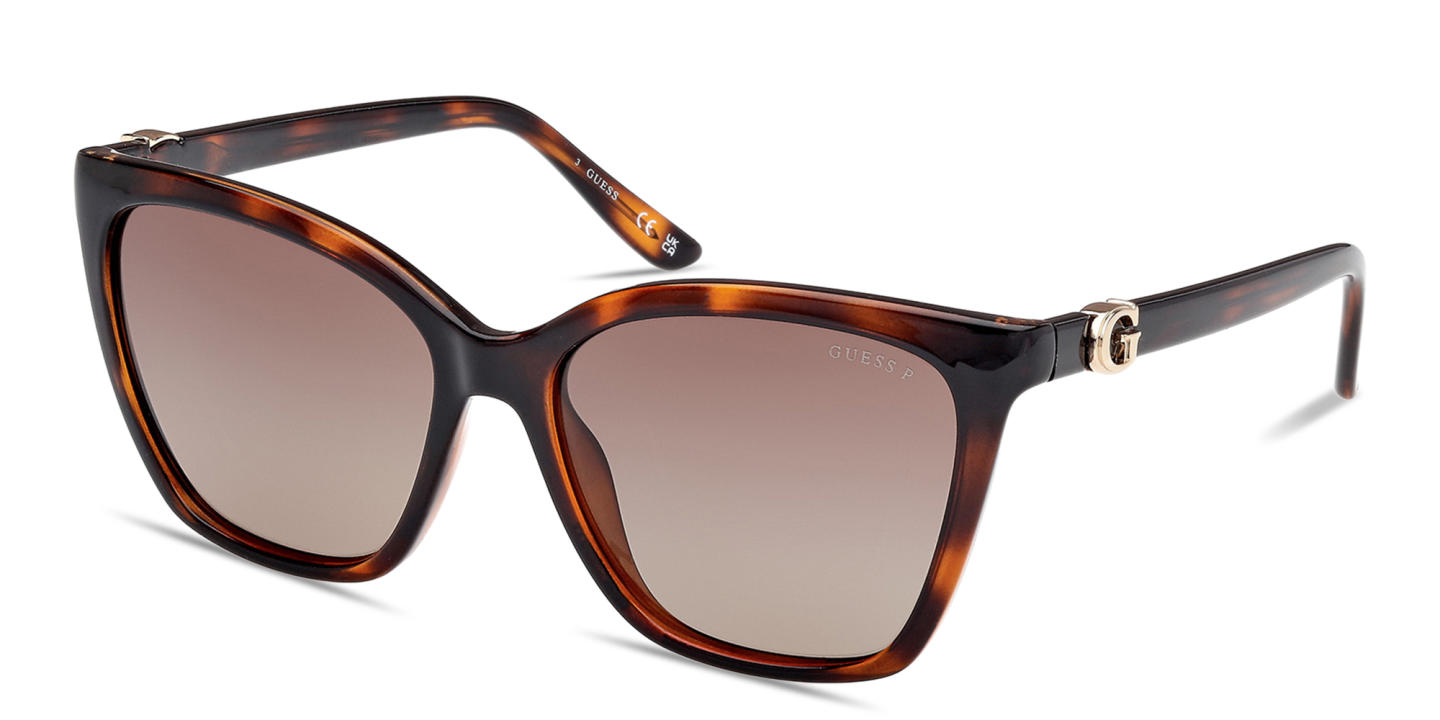Shop Guess G Logo Square Sunglasses in Havana online.