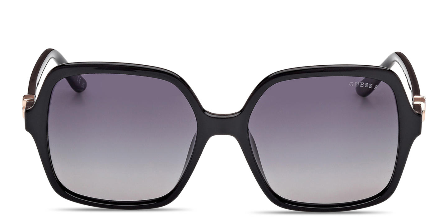 Shop Guess G Motif Oversized Square Sunglasses in Black online.