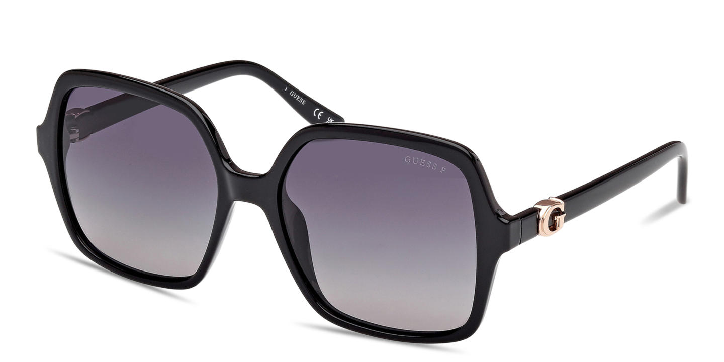 Shop Guess G Motif Oversized Square Sunglasses in Black online.