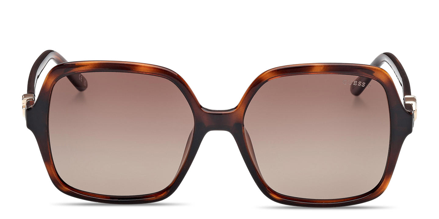 Shop Guess G Motif Oversized Square Sunglasses in Havana online.