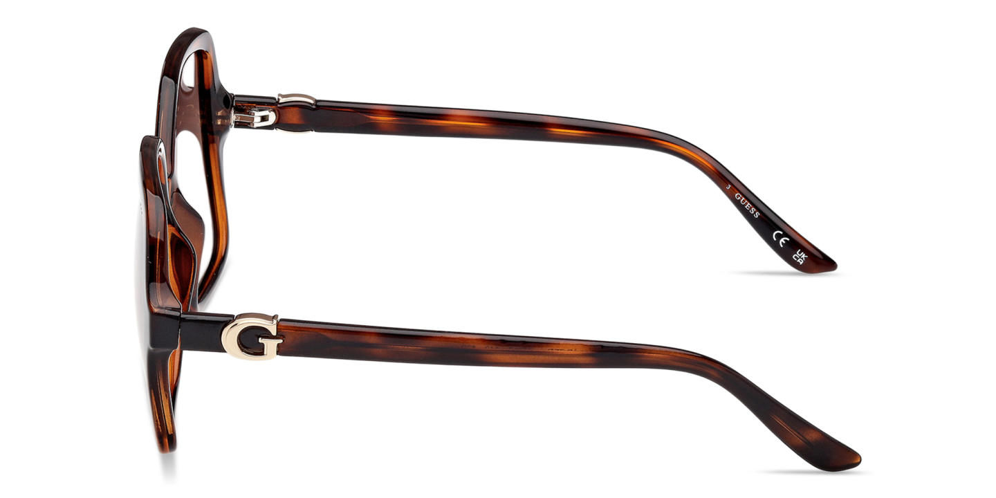 Shop Guess G Motif Oversized Square Sunglasses in Havana online.