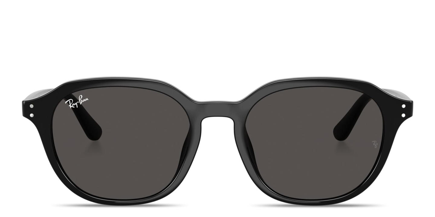 Shop Ray-Ban Embossed Logo Unisex Square Sunglasses in Black online.